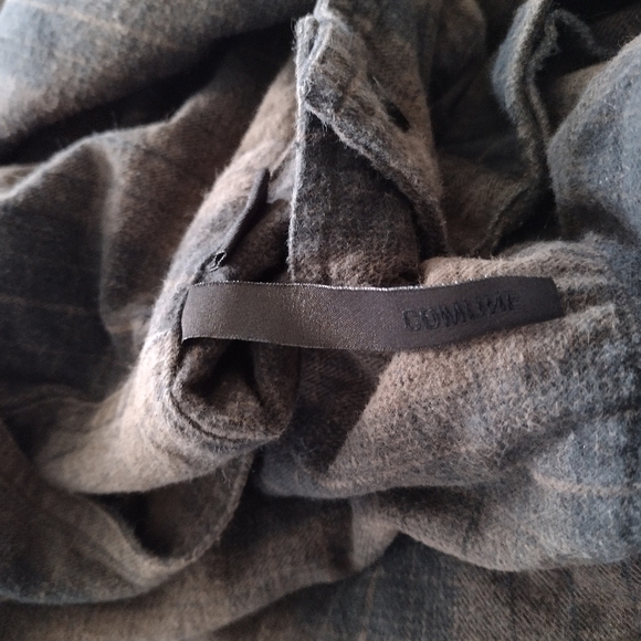 Comune Jacket Shacket Plaid Skater Grunge hooded XL Multicolor - Picture 7 of 11